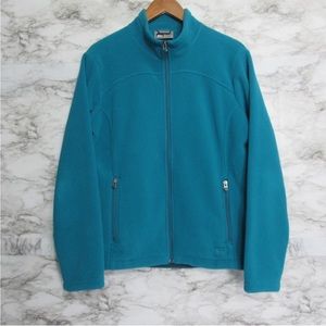 REI Polartec Outdoors Teal Fleece Zip Up Jacket Size Large
